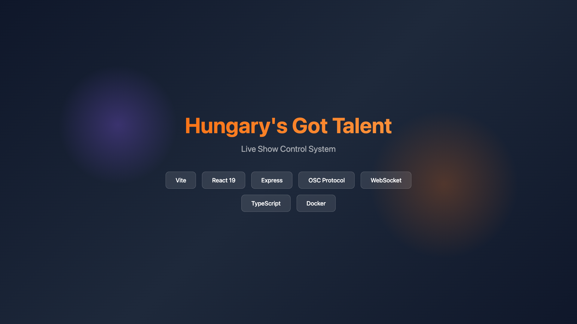 Hungary's Got Talent - Élő Műsor Vezérlés