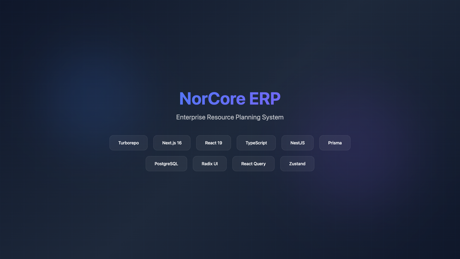 NorCore ERP - Vállalati Erőforrás-tervező Rendszer